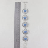 Blue Opal 925 Silver Bracelet