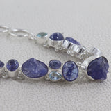 Tanzanite & Iolite 925 Silver Bracelet