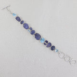 Tanzanite & Iolite 925 Silver Bracelet