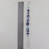 Tanzanite & Iolite 925 Silver Bracelet