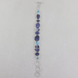 Tanzanite & Iolite 925 Silver Bracelet