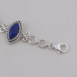 Natural Lapis Lazuli Sterling Silver Jewelry Set