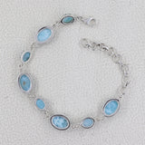 Larimar Bracelet for Women 925 Sterling Silver