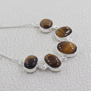 925 Sterling Silver Tiger Eye Bracelets