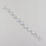 Natural Fresh Water Pearl Gemstone Designer Bracelet 925 Sterling Silver