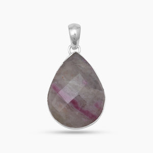 Ruby Kyanite Silver Pendants