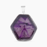 925 Silver Amethyst Crystal Quartz Pendants
