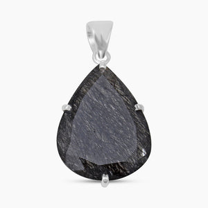 Tourmalated Quartz Silver Pendants