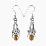 Citrine Silver Earrings