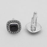 925 Sterling Silver Black Onyx Cufflinks