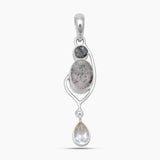 925 Sterling Silver Singing Quartz Pendants