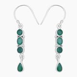 Blue Topaz Silver Earrings
