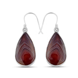 Botswana Agate Silver Earrings