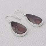 Botswana Agate Silver Earrings