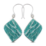 Amazonite Silver Earring