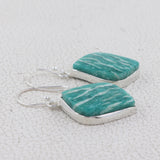 Amazonite Silver Earring