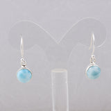 Larimar Silver Earrings