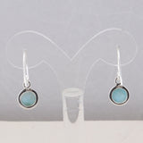 Larimar Silver Earrings