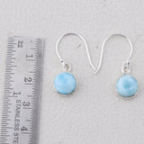 Larimar Silver Earrings