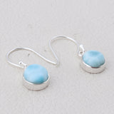 Larimar Silver Earrings