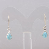 Larimar Silver Earrings