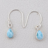 Larimar Silver Earrings