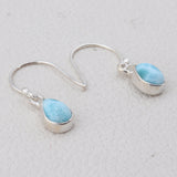 Larimar Silver Earrings