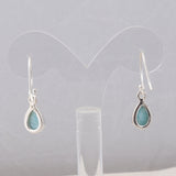 Larimar Silver Earrings