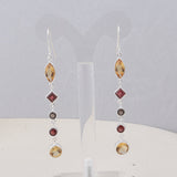 Ruby Silver Earrings