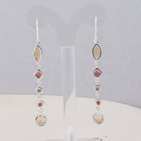 Ruby Silver Earrings