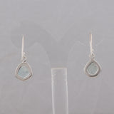 Aquamarine Silver Earrings