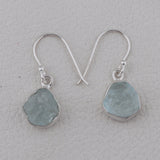 Aquamarine Silver Earrings