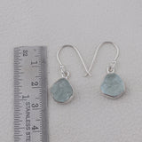 Aquamarine Silver Earrings