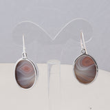 Botswana Agate Silver Earrings