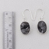 Shungite Silver Earrings