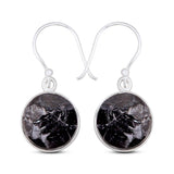 Shungite Silver Earrings