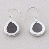 Shungite Silver Earrings