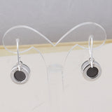 Shungite Silver Earrings