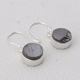 Shungite Silver Earrings