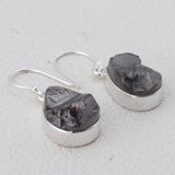 Shungite Silver Earrings