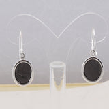 Shungite Silver Earrings