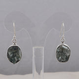 Green Kyanite Silver Earrings