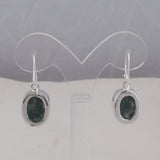 Green Kyanite Silver Earrings