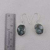 Green Kyanite Silver Earrings