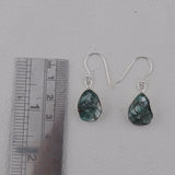 Green Kyanite Silver Earrings