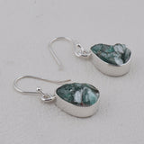 Green Kyanite Silver Earrings