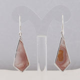 Crazy Lace Agate  Silver Earrings