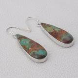 Boulder Turquoise Silver Earrings