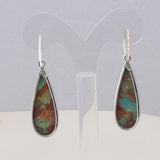 Boulder Turquoise Silver Earrings