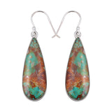 Boulder Turquoise Silver Earrings